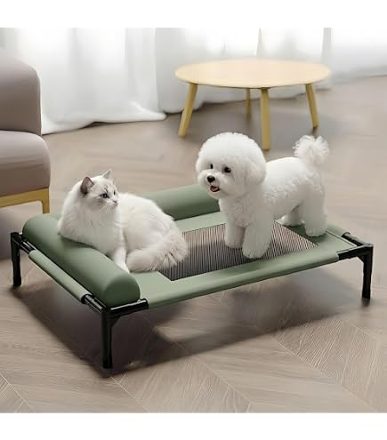 Amazon | 2026newペットベッド 夏 犬用 猫用 防湿通気ペット用脚付き